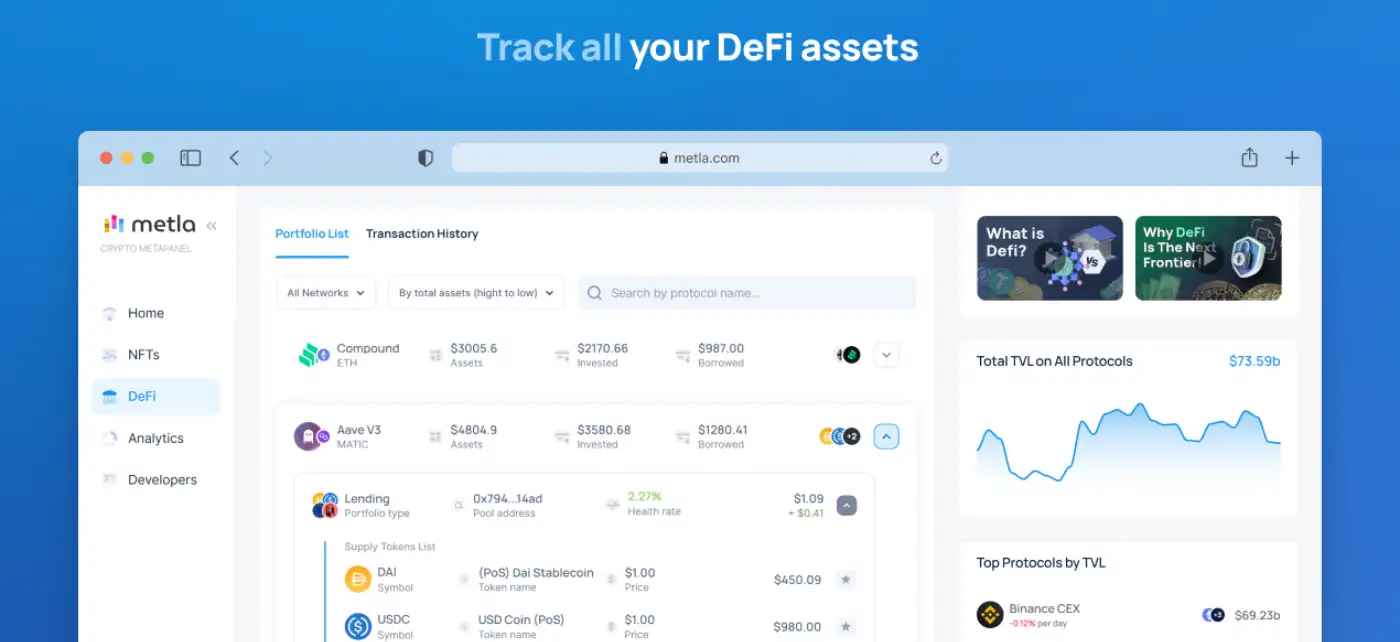 Metla Dashboard