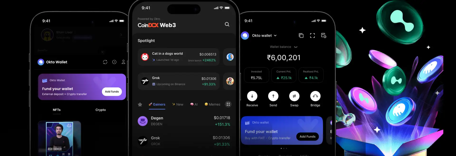 Okto Wallet Banner