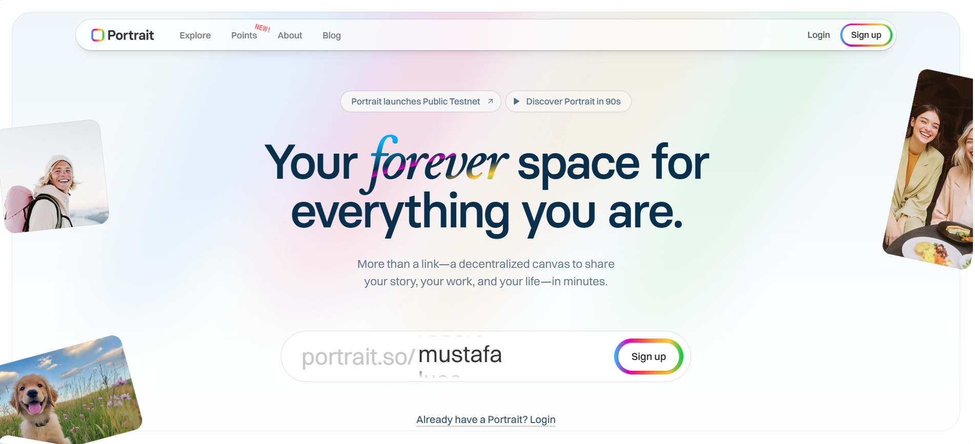AI avatar / identity protocol