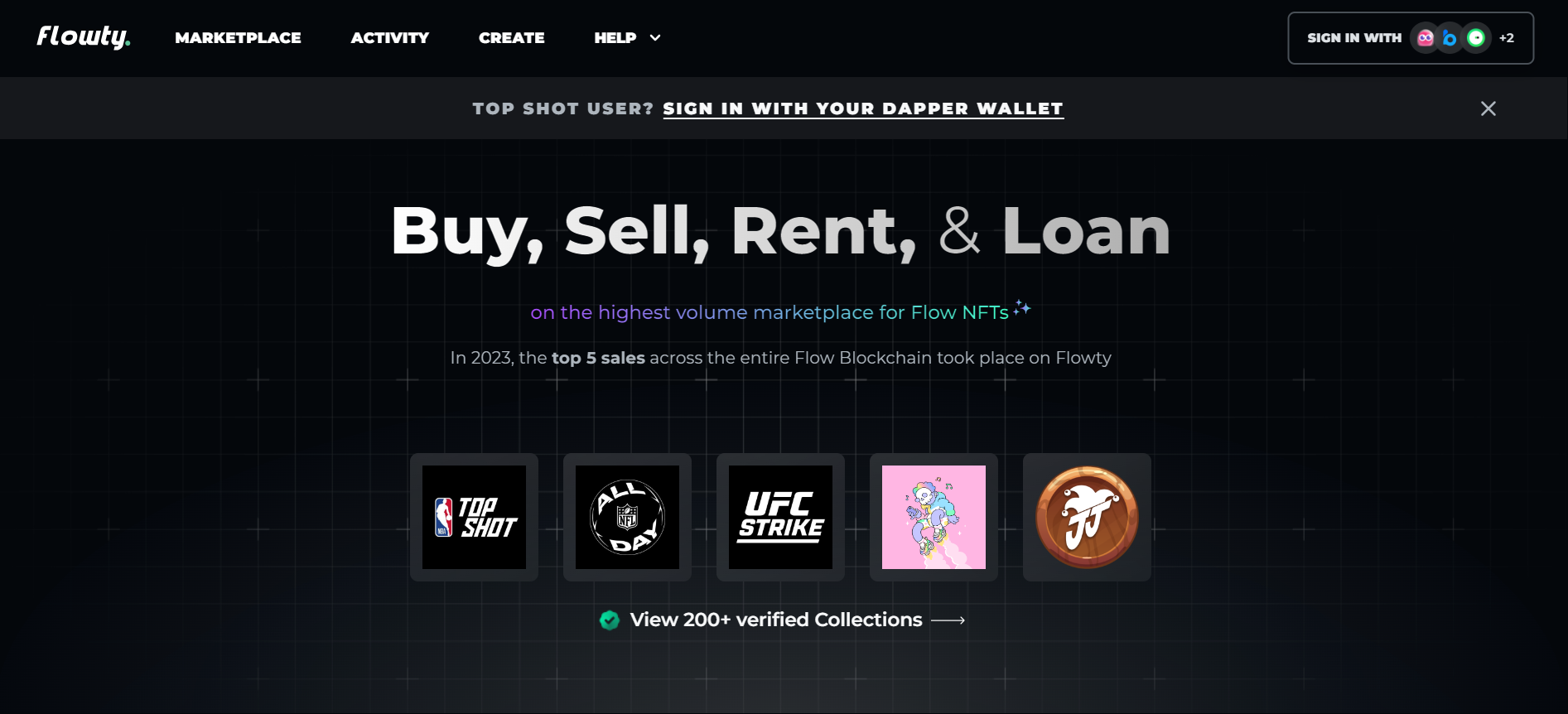 NFT-backed loans and rentals on Flow.