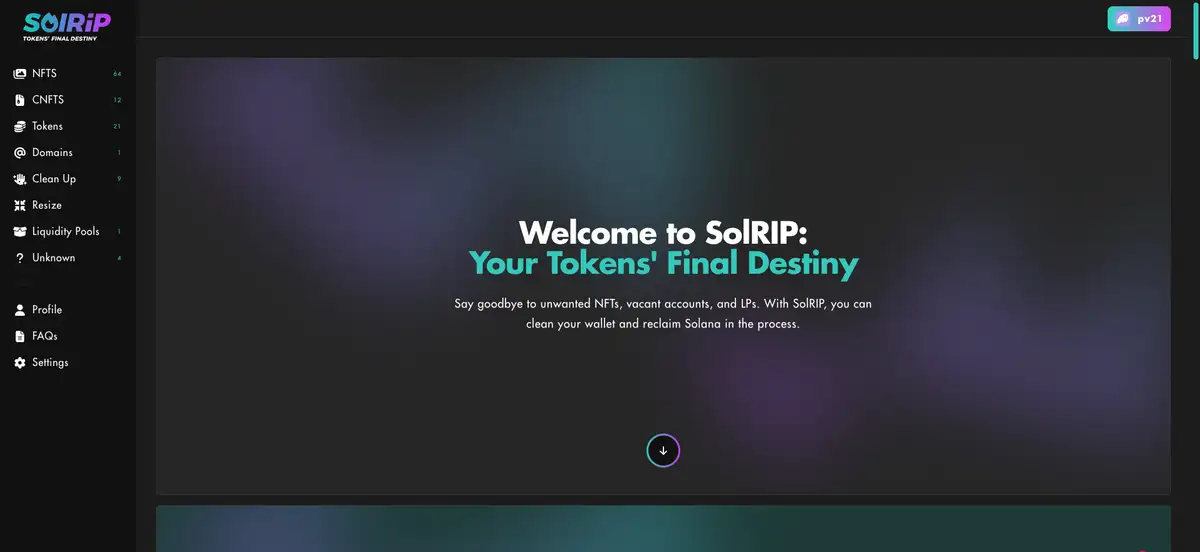 SolRIP Solana Burner