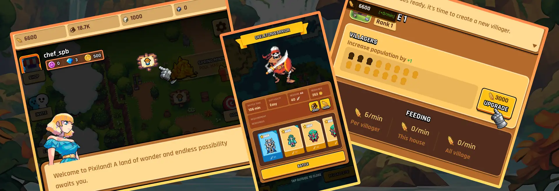 Pixiland Age of Heroes Banner