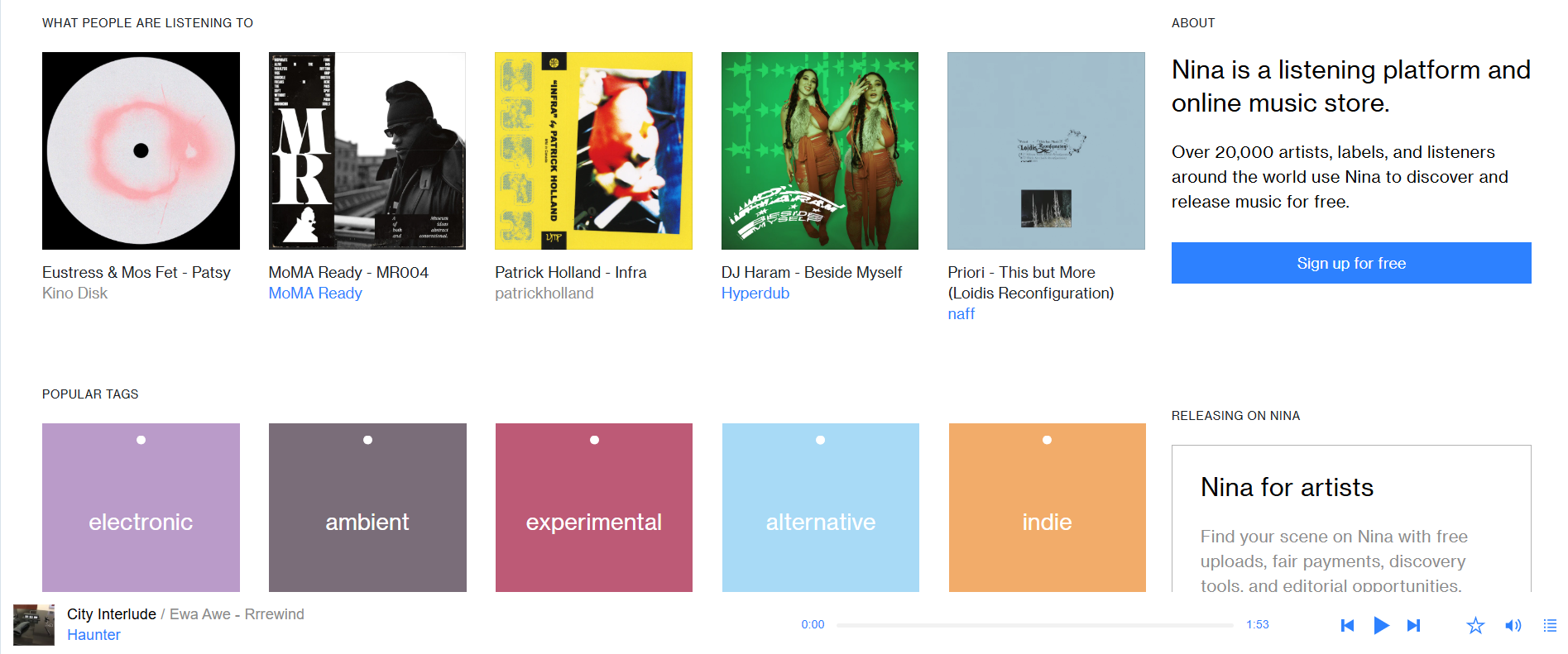 Decentralized music discovery platform