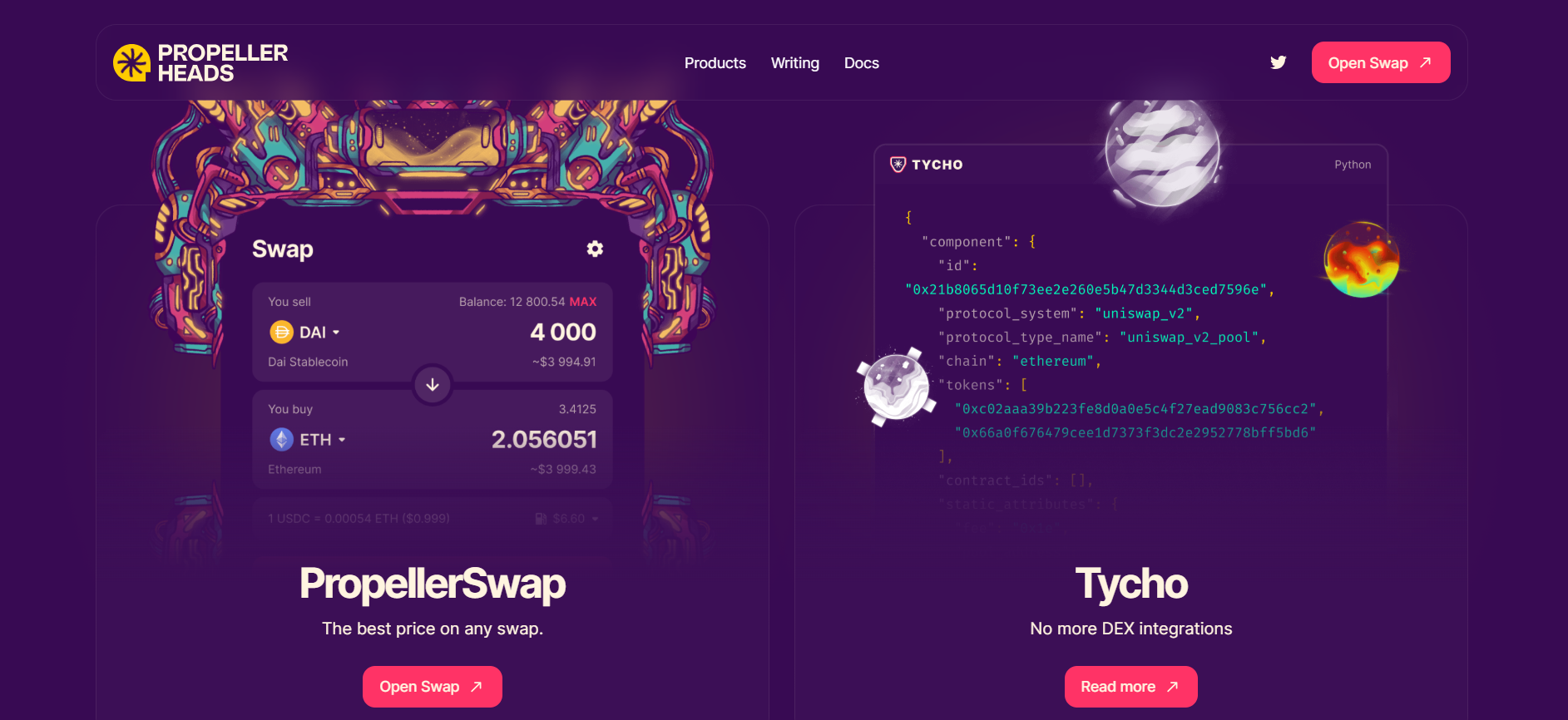 Optimized token swaps across chains.