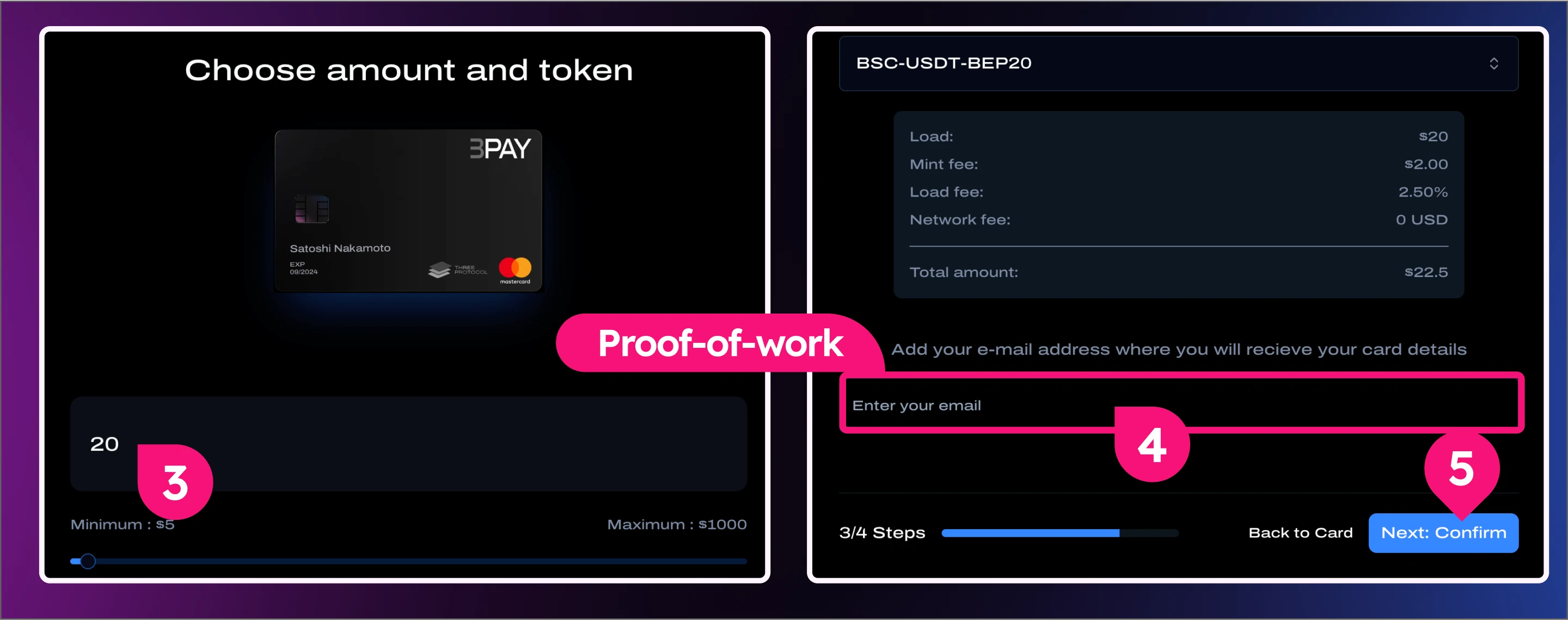 Step-by-step Tutorial on How to Mint Your 3Pay Card on Three Protocol