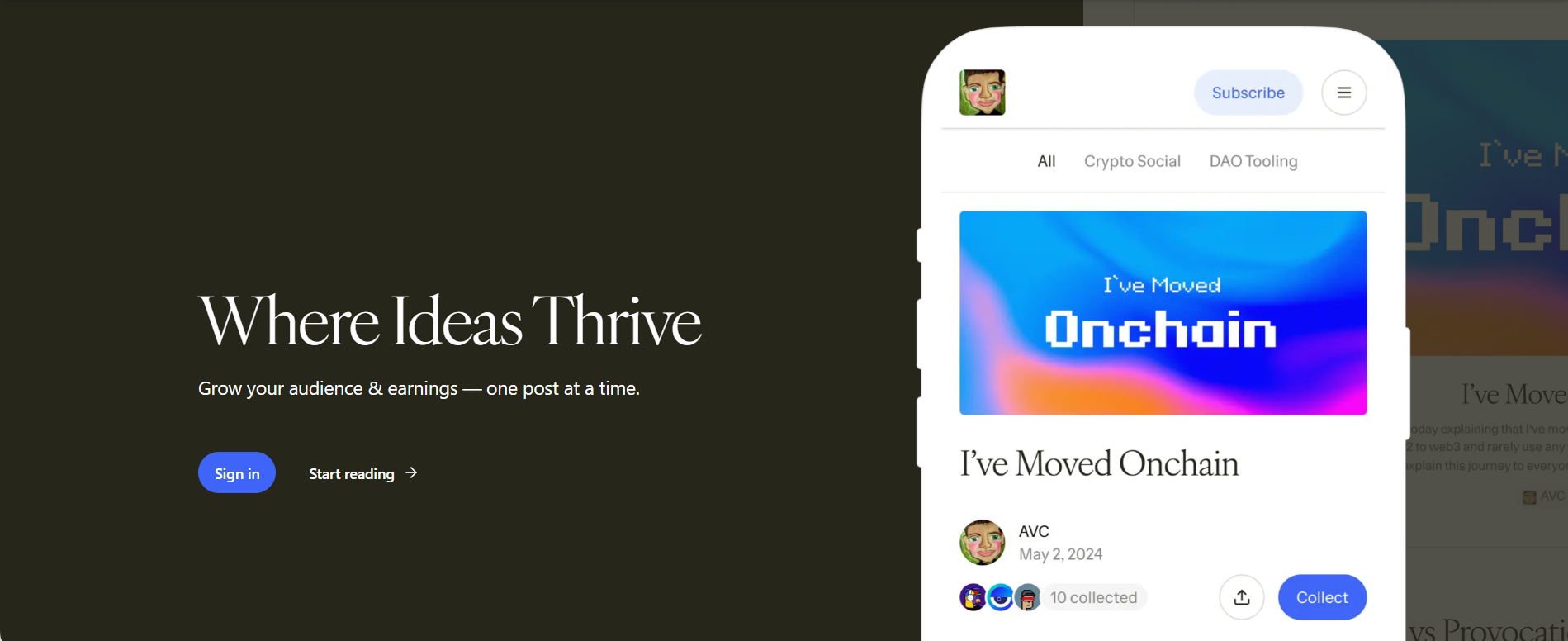 Creator-first writing platform