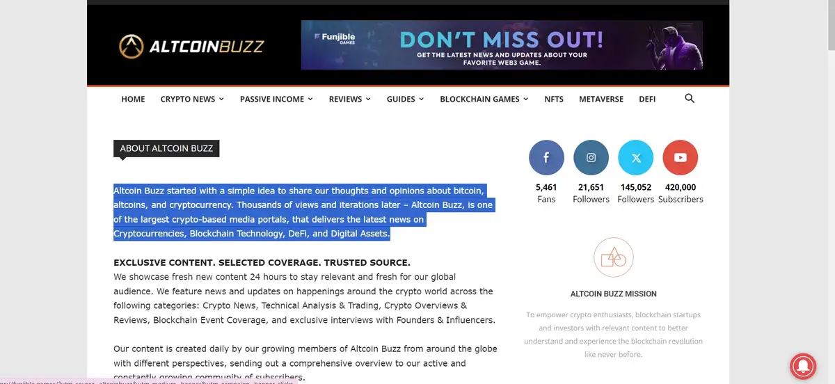 Altcoin buzz