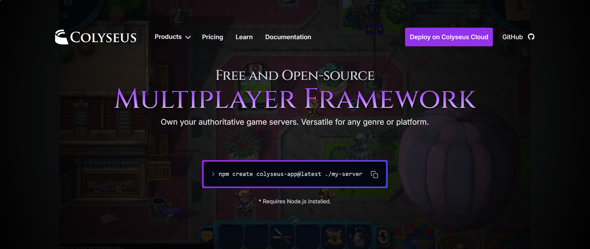 Open-source multiplayer game framework