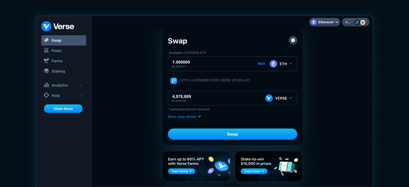 Verse - Best Exchanges & DEX App (Check 2025 Reviews)