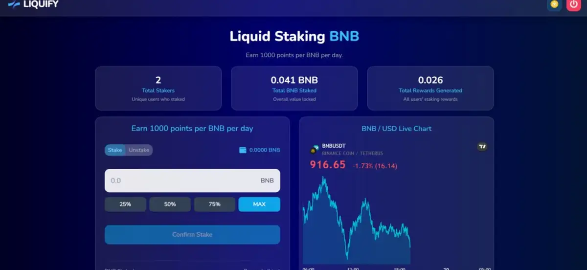 Liquify Dao staking
