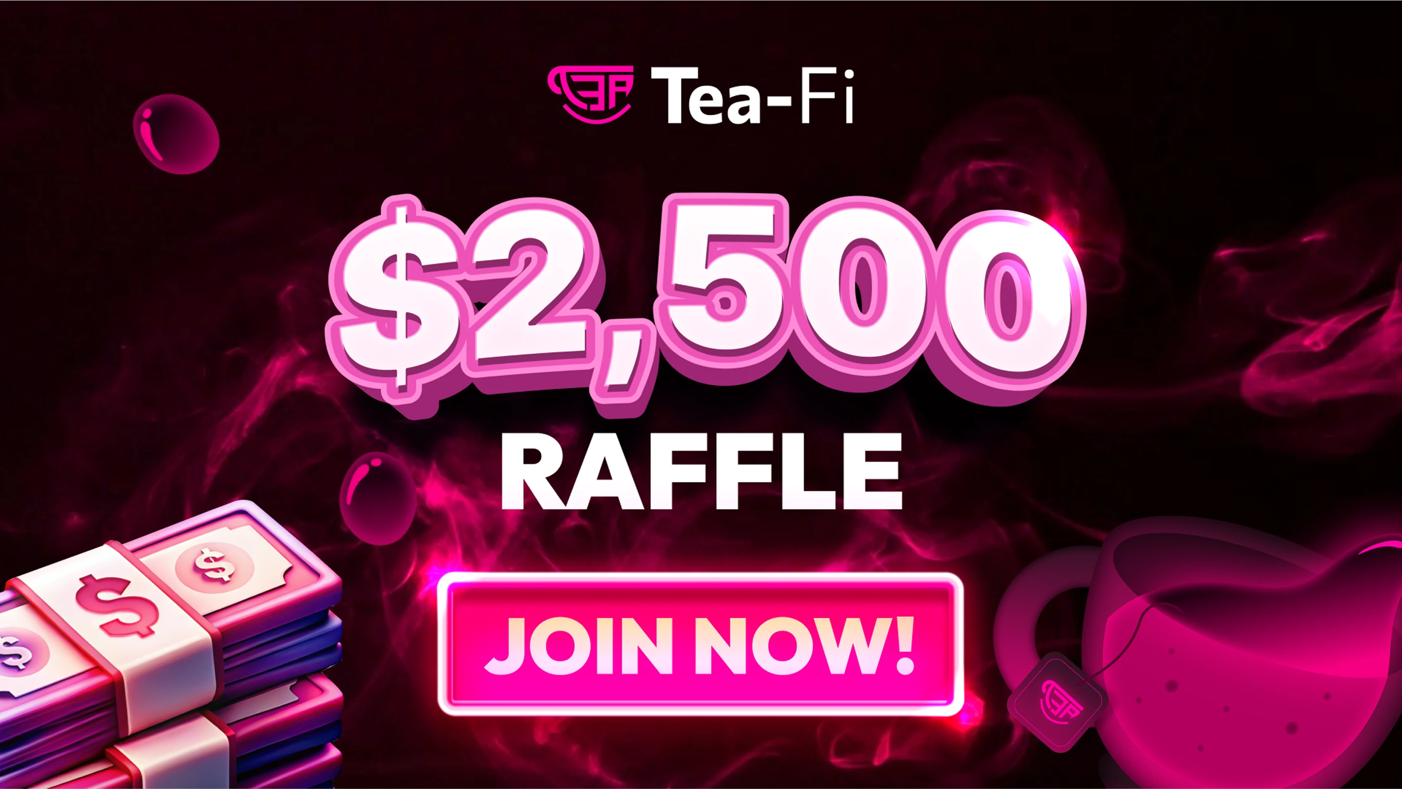 Swap Any Amount on Polygon via Tea-Fi & Earn $2.5 USDT!