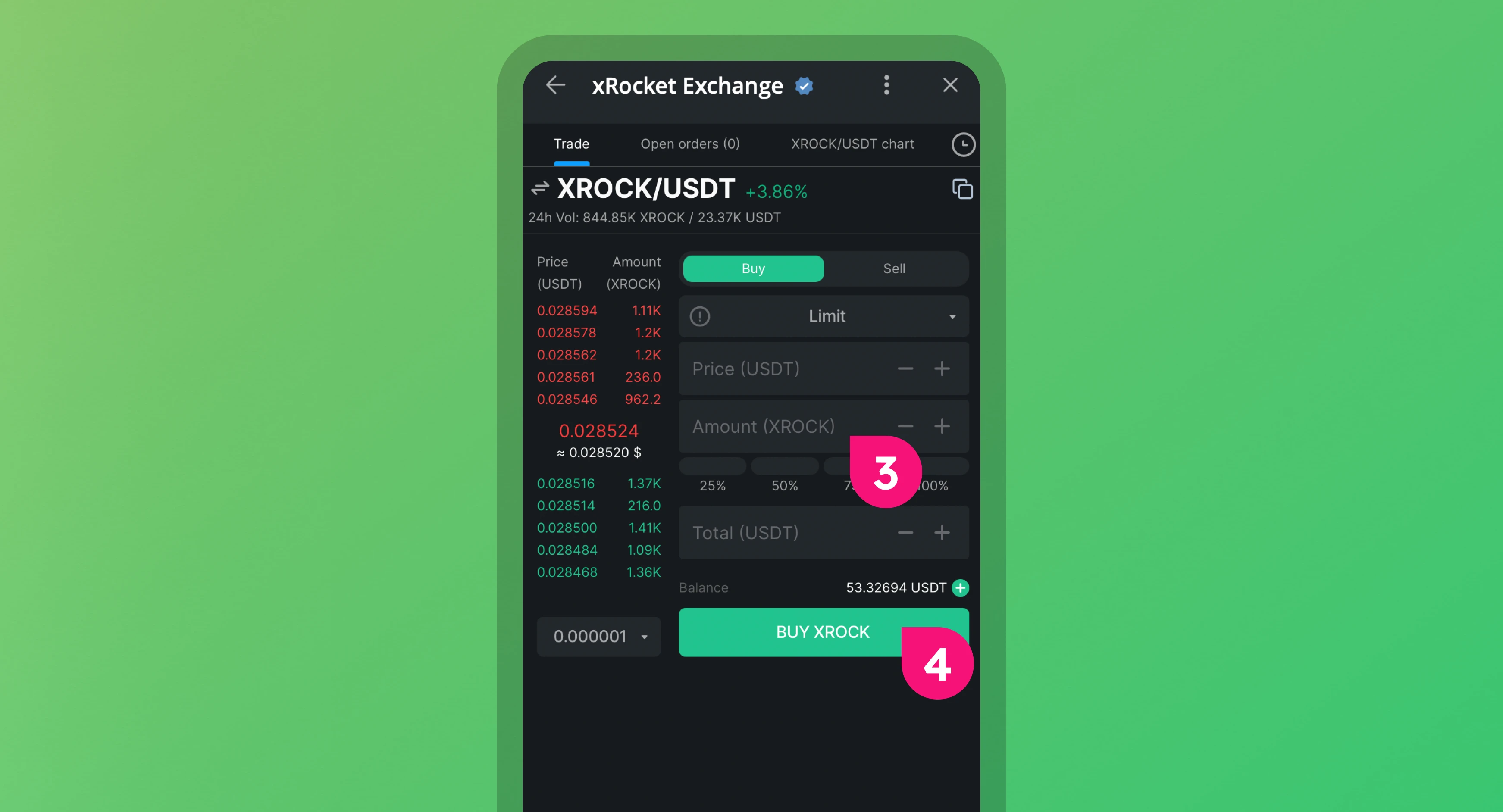Earn $5 USDT with xRocket: Deposit & Trade on XROCK/USDT!