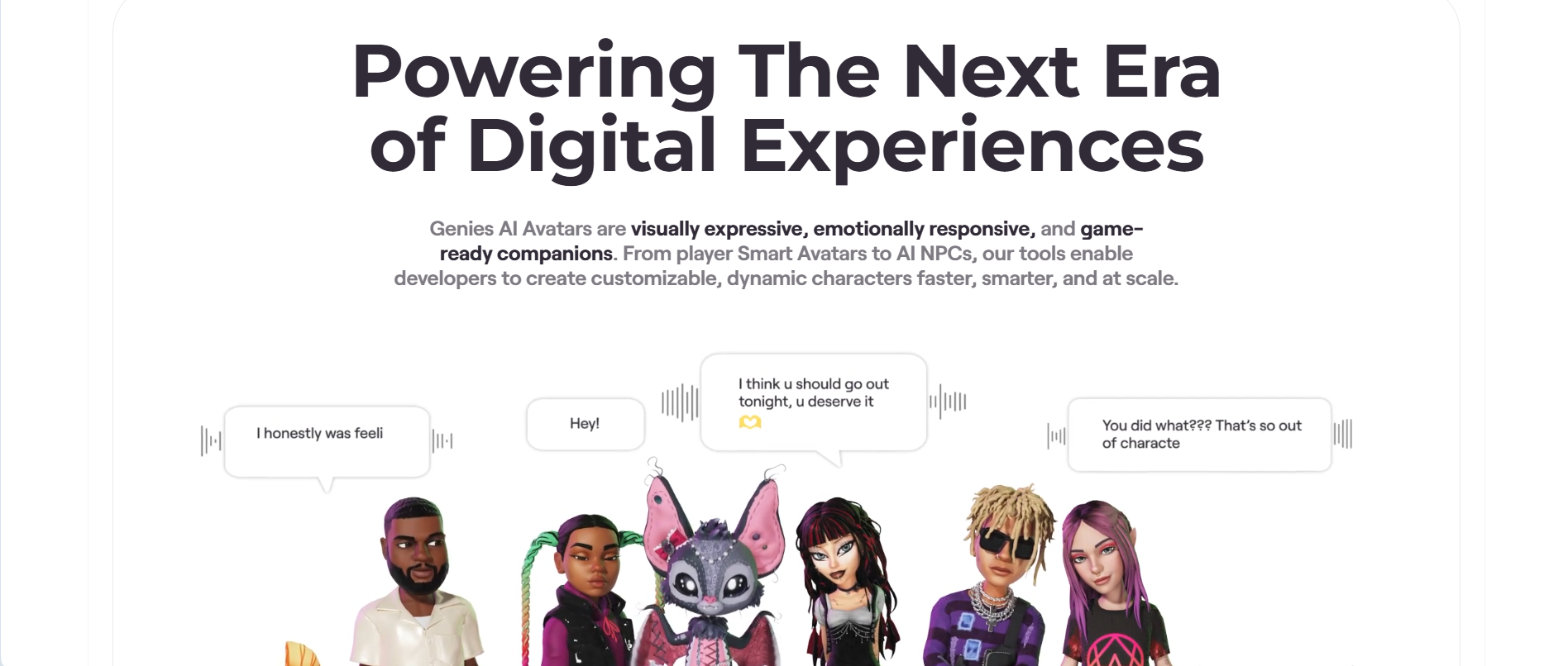 Personalized digital avatar platform