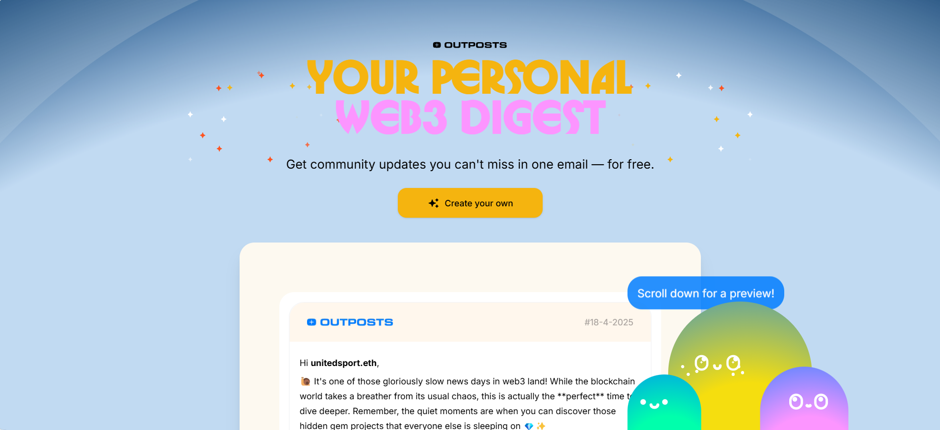Personalized web3 news digest